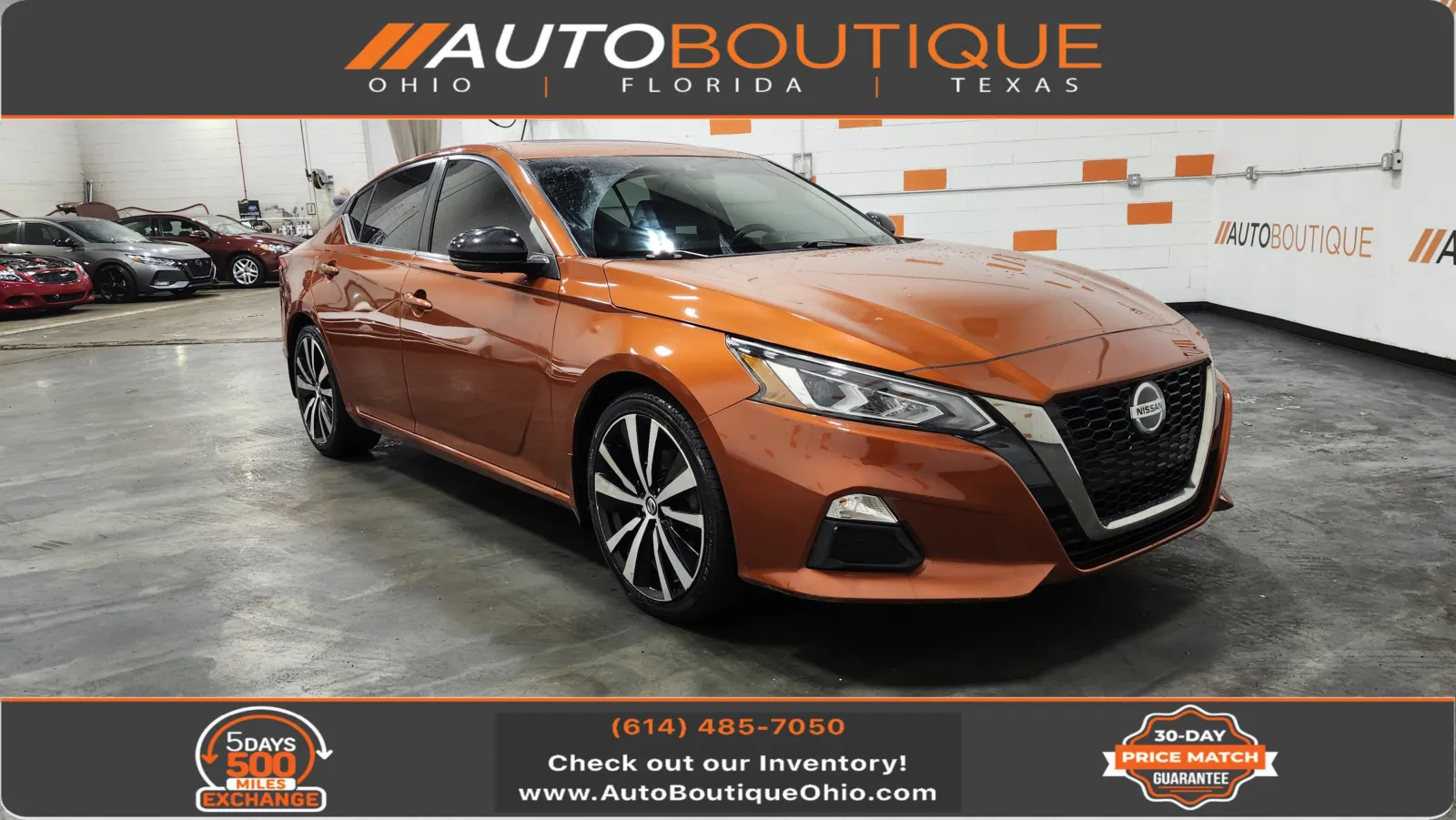 Orange 2020 Nissan Altima 2.5 SR for sale in Columbus, OH