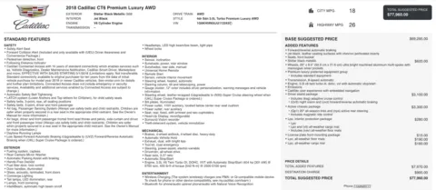 Photos of 2018 Cadillac CT6 Premium Luxury AWD for sale in Columbus, OH at Auto Boutique Ohio