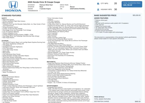 Photos of 2020 Honda Civic Si Coupe for sale in Columbus, OH at Auto Boutique Ohio