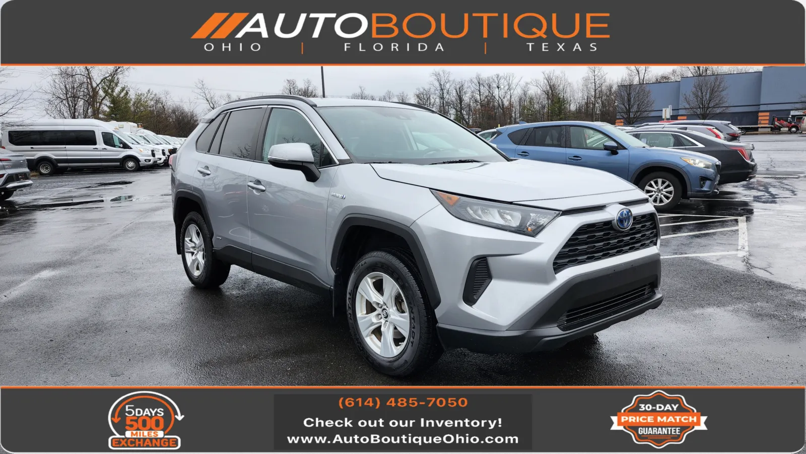 Silver 2019 Toyota RAV4 Hybrid LE for sale in Columbus, OH