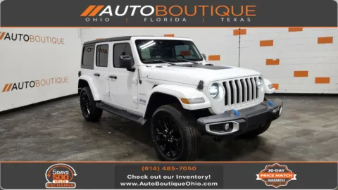White 2023 Jeep Wrangler 4xe Sahara for sale in Columbus, OH
