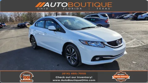 White 2013 Honda Civic Sdn EX-L for sale in Columbus, OH