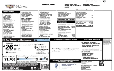 More photos of 2022 Cadillac CT4 Sport at Auto Boutique Ohio, OH