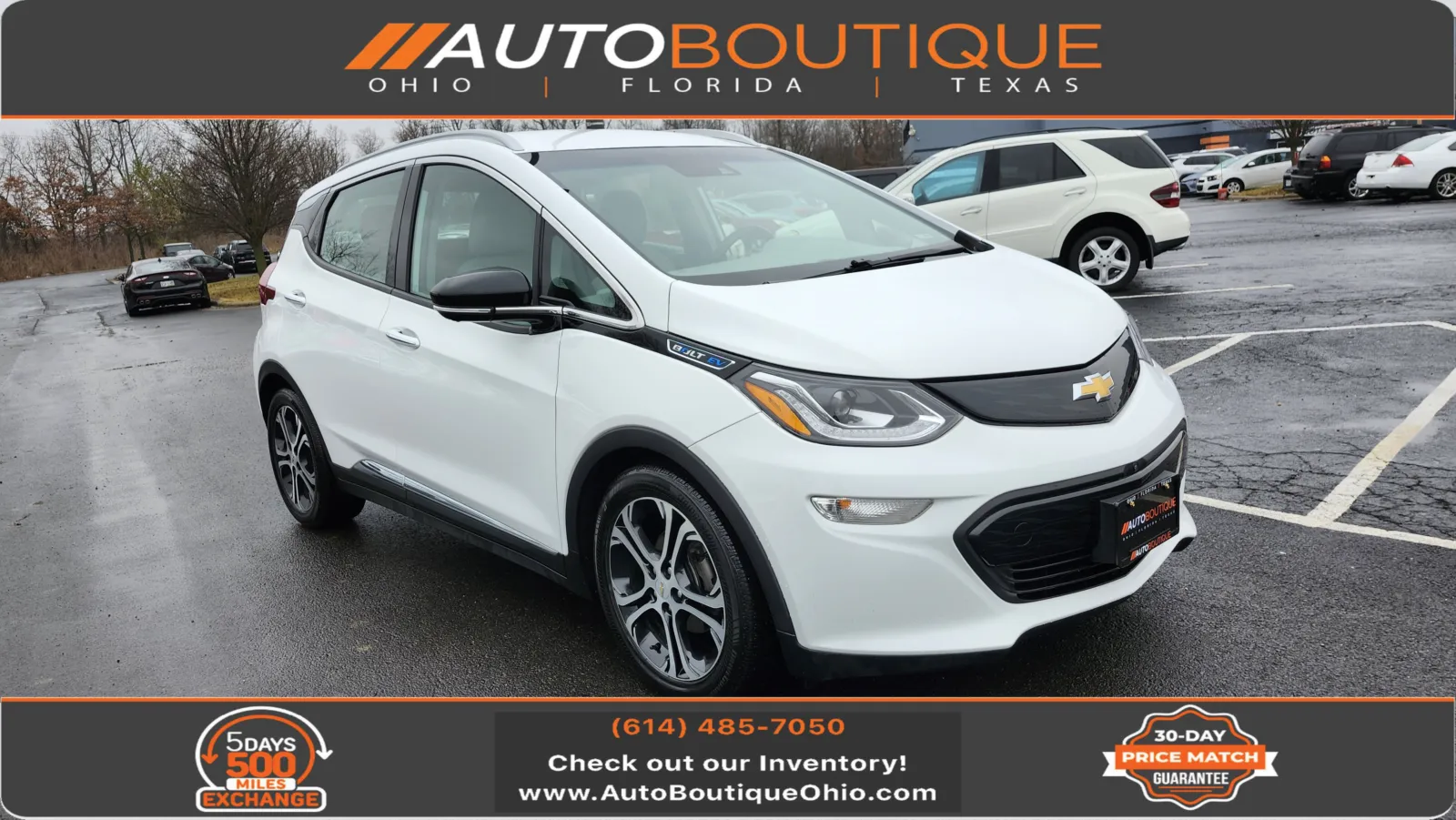 White 2018 Chevrolet Bolt EV Premier for sale in Columbus, OH