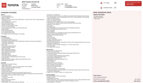 Photos of 2024 Toyota Corolla LE for sale in Columbus, OH at Auto Boutique Ohio