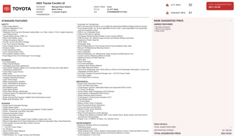 Photos of 2024 Toyota Corolla LE for sale in Columbus, OH at Auto Boutique Ohio