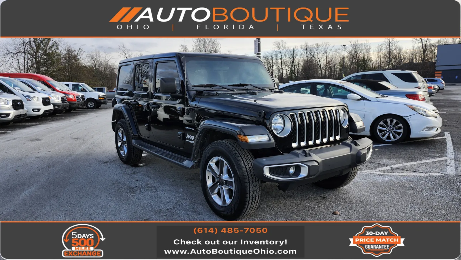 Black 2020 Jeep Wrangler Unlimited Sahara for sale in Columbus, OH