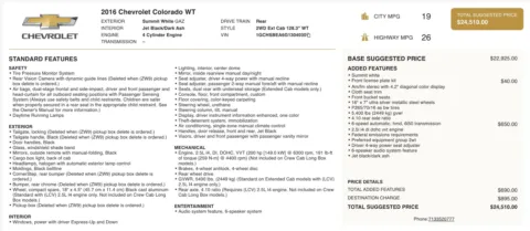 More photos of 2016 Chevrolet Colorado 2WD WT at Auto Boutique Ohio, OH