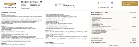 Photos of 2016 Chevrolet Colorado 2WD WT for sale in Columbus, OH at Auto Boutique Ohio