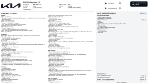 Photos of 2020 Kia Sportage LX for sale in Columbus, OH at Auto Boutique Ohio