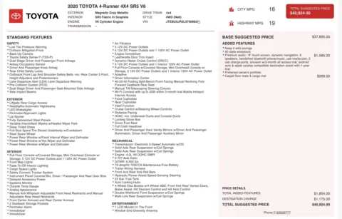 Photos of 2020 Toyota 4Runner SR5 for sale in Columbus, OH at Auto Boutique Ohio