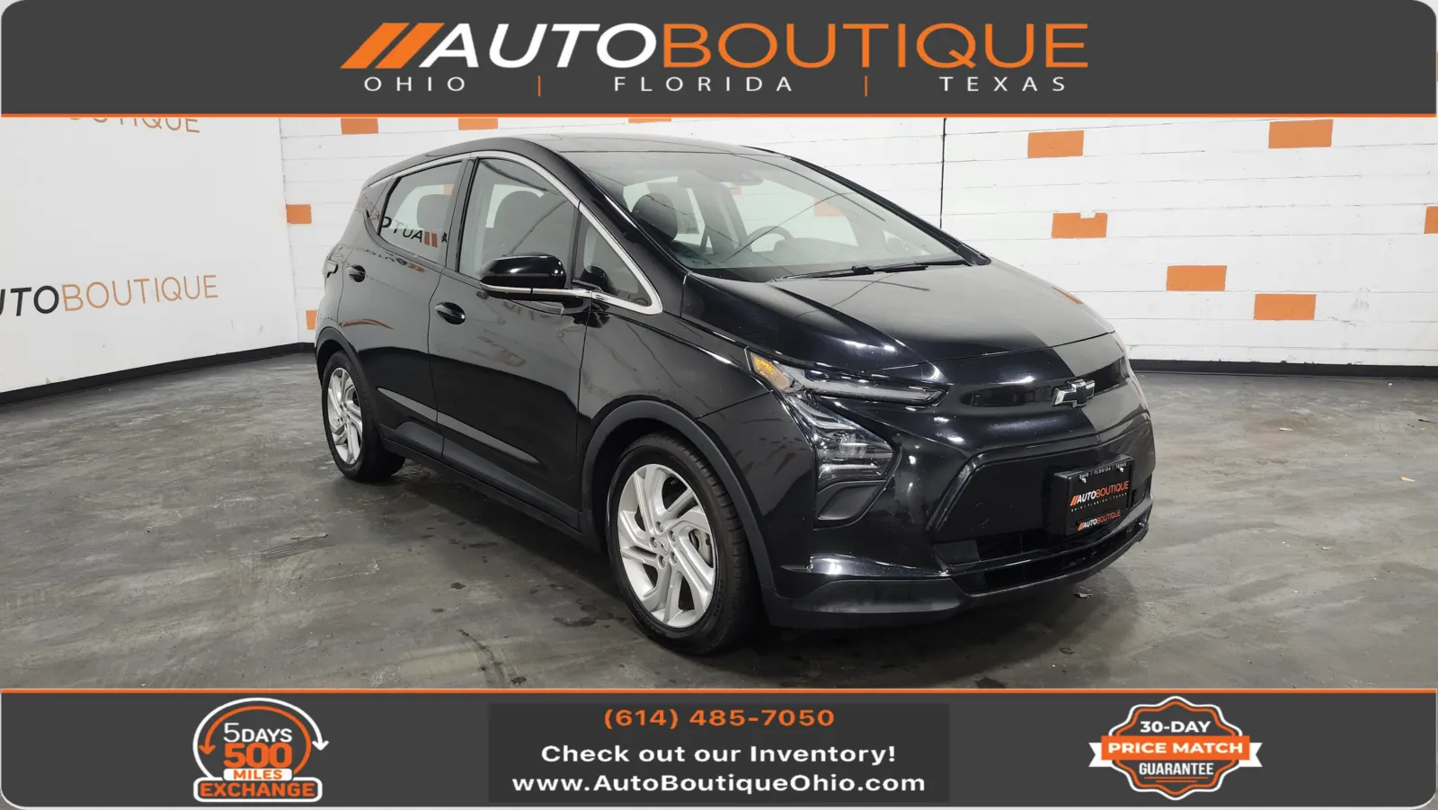 Black 2022 Chevrolet Bolt EV 1LT for sale in Columbus, OH