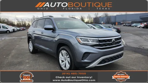 Silver 2021 Volkswagen Atlas 3.6L V6 SE w/Technology for sale in Columbus, OH