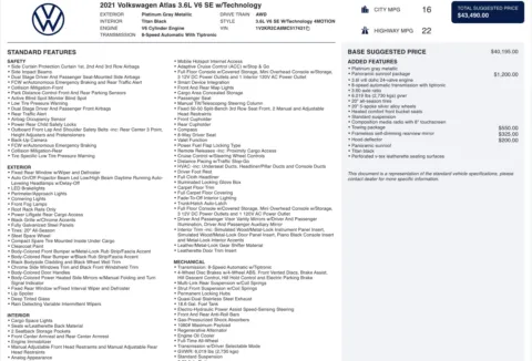 More photos of 2021 Volkswagen Atlas 3.6L V6 SE w/Technology at Auto Boutique Ohio, OH