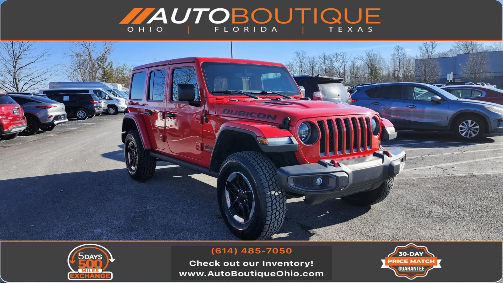 Red 2018 Jeep Wrangler Unlimited Rubicon for sale in Columbus, OH