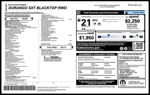 Photos of 2020 Dodge Durango SXT Plus for sale in Columbus, OH at Auto Boutique Ohio