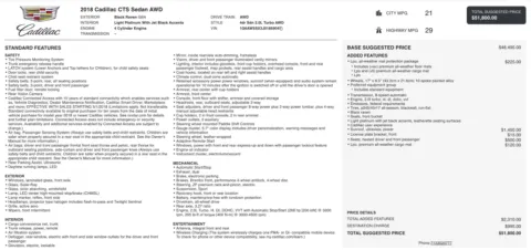 Photos of 2018 Cadillac CTS Sedan AWD for sale in Columbus, OH at Auto Boutique Ohio