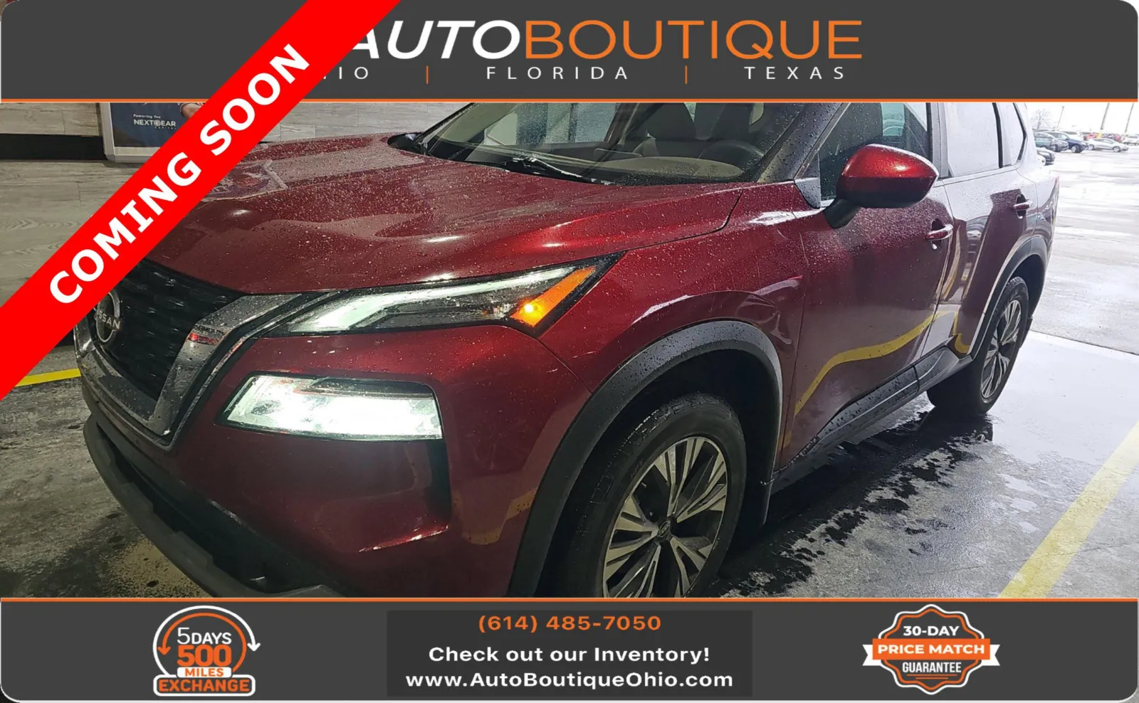 Red 2023 Nissan Rogue SV for sale in Columbus, OH