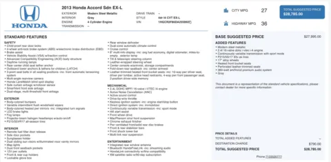 Photos of 2013 Honda Accord Sdn EX-L for sale in Columbus, OH at Auto Boutique Ohio