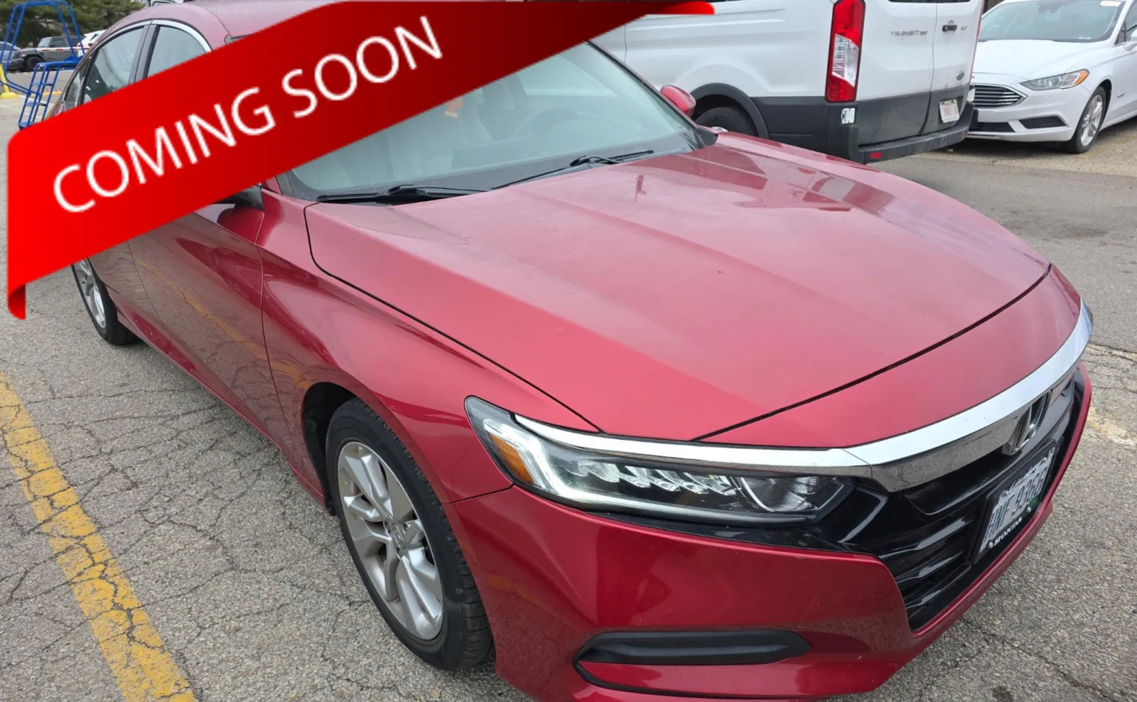 Red 2018 Honda Accord Sedan LX 1.5T for sale in Columbus, OH
