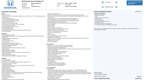 Photos of 2018 Honda Accord Sedan LX 1.5T for sale in Columbus, OH at Auto Boutique Ohio