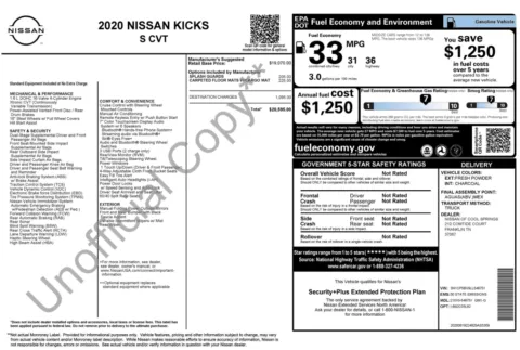 Photos of 2020 Nissan Kicks S for sale in Columbus, OH at Auto Boutique Ohio