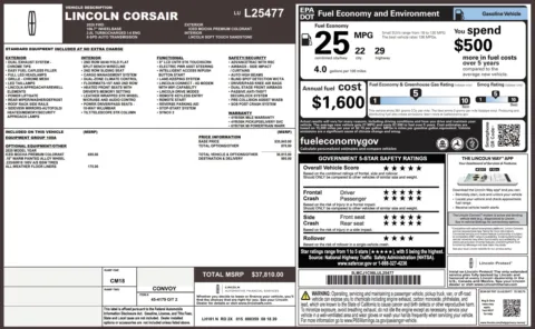 More photos of 2020 Lincoln Corsair Standard at Auto Boutique Ohio, OH