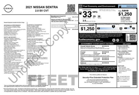Photos of 2021 Nissan Sentra SV for sale in Columbus, OH at Auto Boutique Ohio