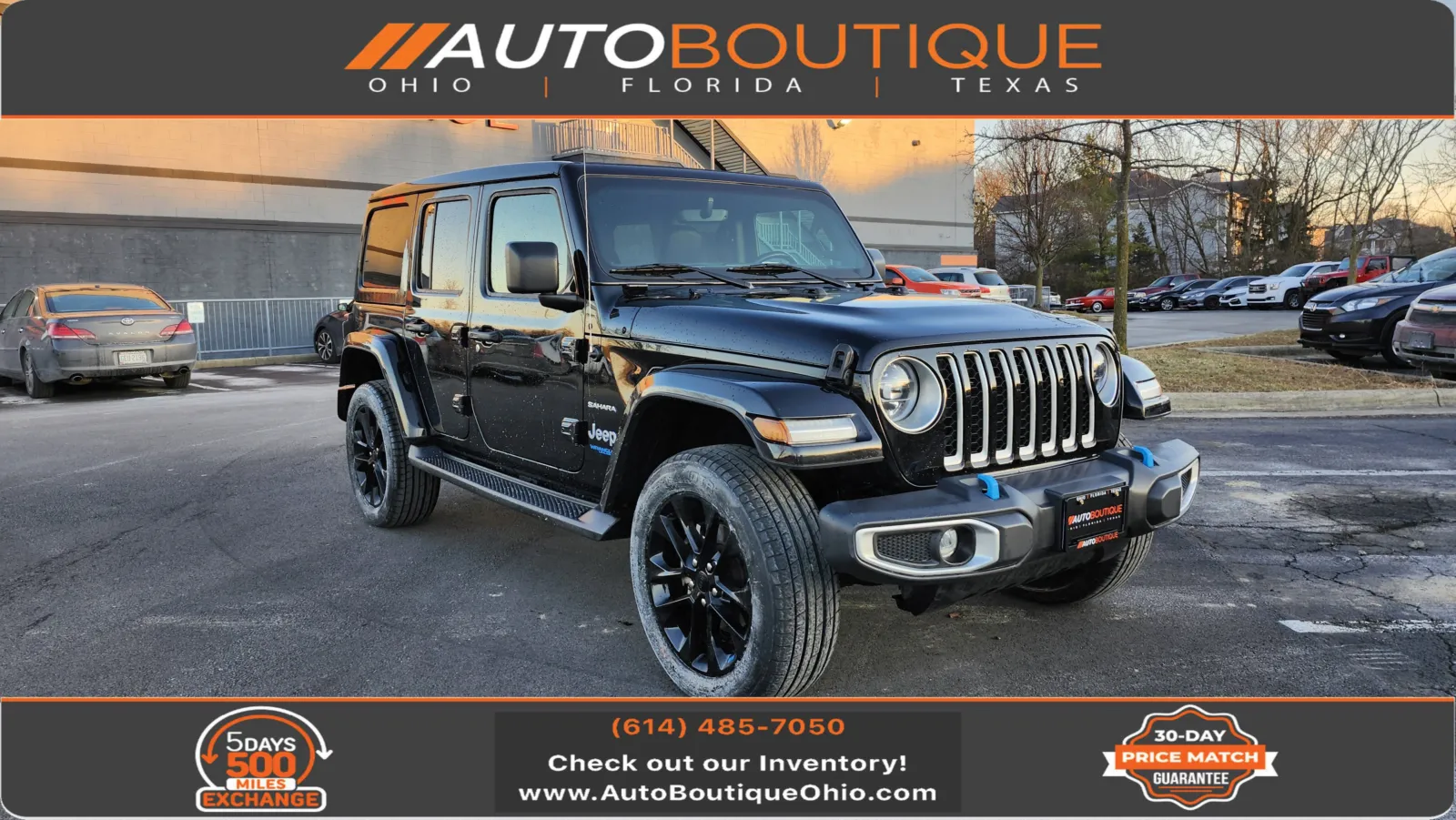 Black 2022 Jeep Wrangler 4xe Unlimited Sahara for sale in Columbus, OH