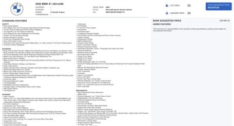 Photos of 2026 BMW X1 xDrive28i for sale in Columbus, OH at Auto Boutique Ohio