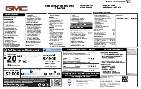 Photos of 2020 GMC Sierra 1500 Elevation for sale in Columbus, OH at Auto Boutique Ohio