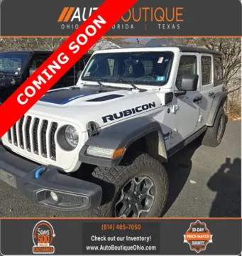 White 2021 Jeep Wrangler 4xe Unlimited Rubicon for sale in Columbus, OH