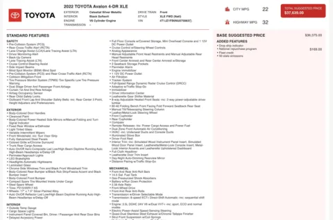 More photos of 2022 Toyota Avalon XLE at Auto Boutique Ohio, OH