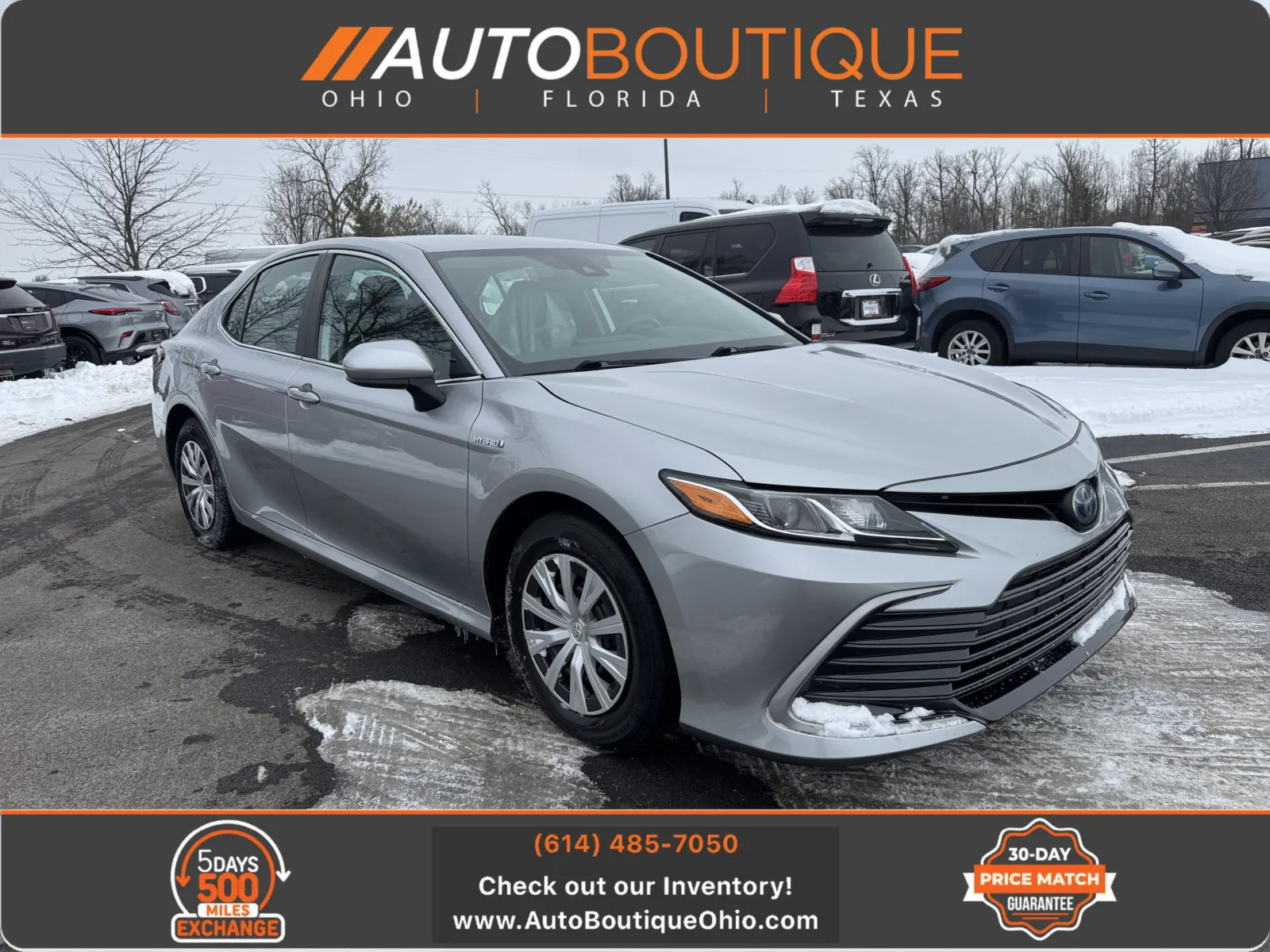 Silver 2021 Toyota Camry Hybrid LE for sale in Columbus, OH
