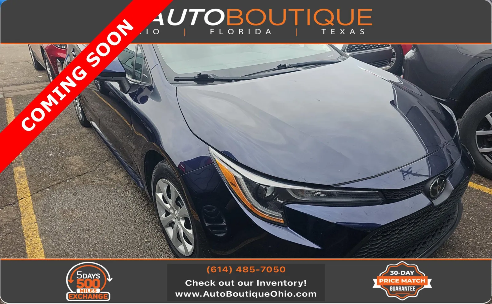 Blue 2022 Toyota Corolla LE for sale in Columbus, OH