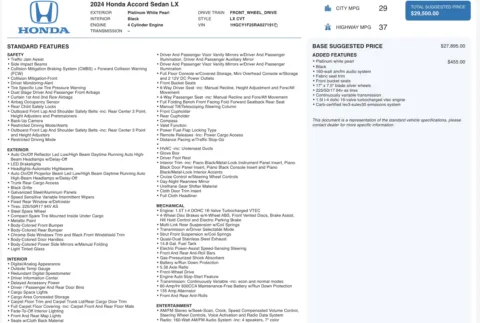 More photos of 2024 Honda Accord Sedan LX at Auto Boutique Ohio, OH