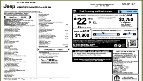 More photos of 2018 Jeep Wrangler Unlimited Sahara at Auto Boutique Ohio, OH