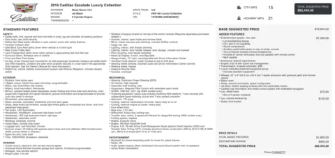 Photos of 2016 Cadillac Escalade Luxury Collection for sale in Columbus, OH at Auto Boutique Ohio