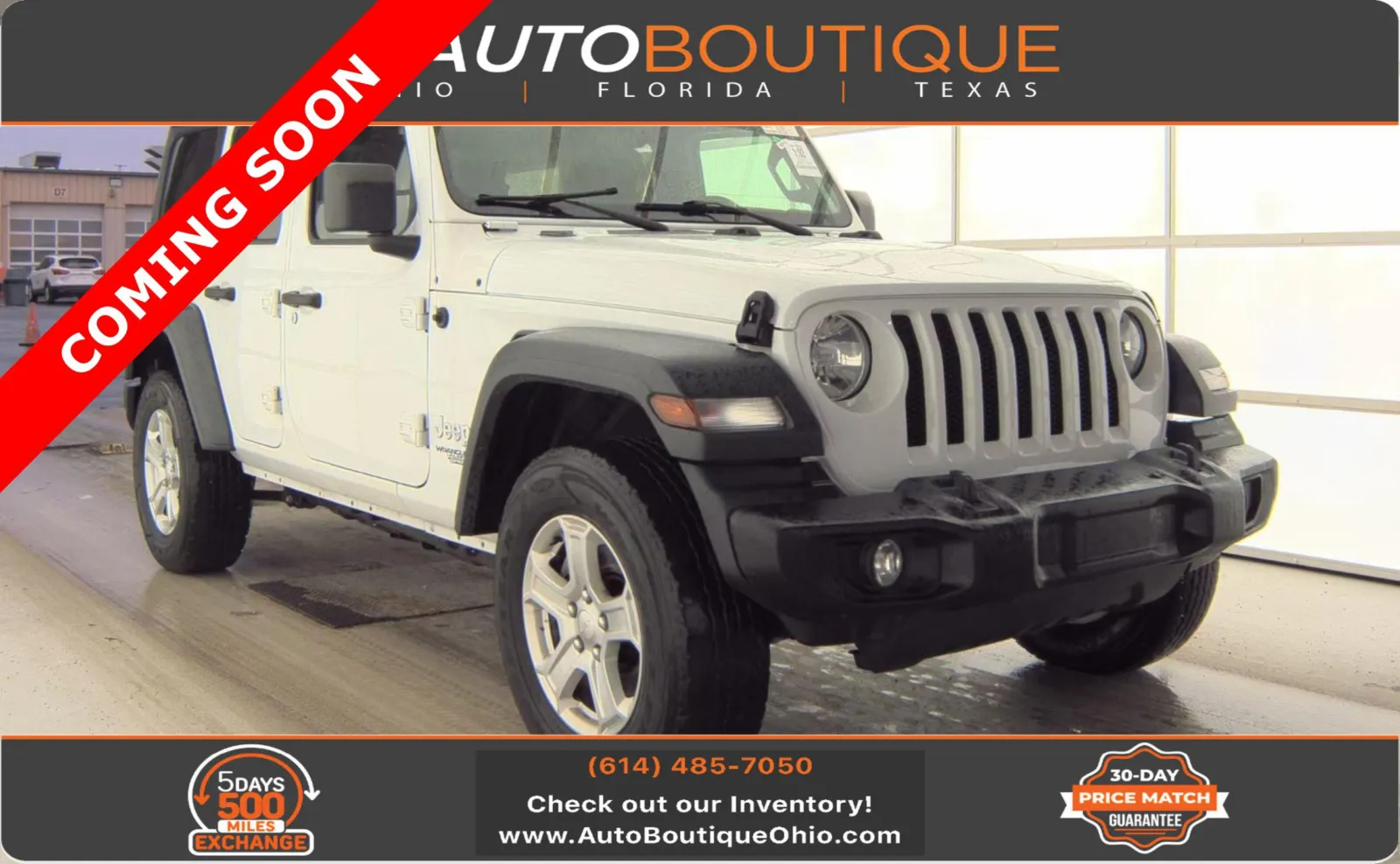 White 2021 Jeep Wrangler Unlimited Sport S for sale in Columbus, OH