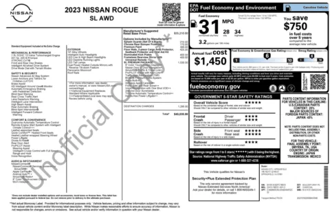 Photos of 2023 Nissan Rogue SL for sale in Columbus, OH at Auto Boutique Ohio