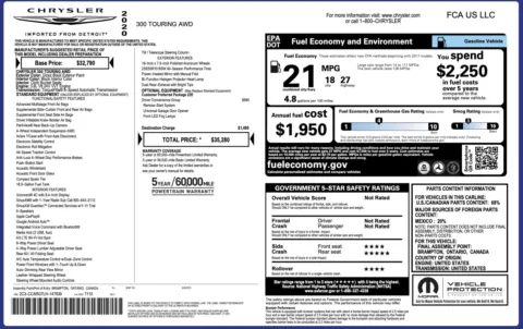 More photos of 2020 Chrysler 300 Touring at Auto Boutique Ohio, OH