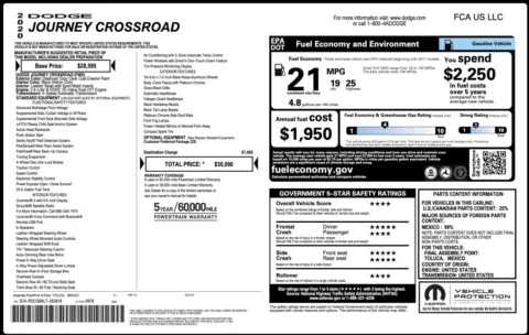 Photos of 2020 Dodge Journey Crossroad for sale in Columbus, OH at Auto Boutique Ohio