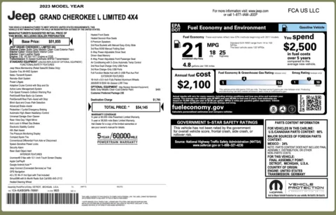 Photos of 2023 Jeep Grand Cherokee L Limited for sale in Columbus, OH at Auto Boutique Ohio