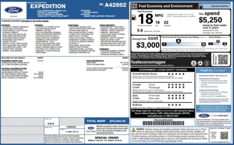 Another view of 2024 Ford Expedition Limited for sale in Columbus, OH at Auto Boutique Ohio
