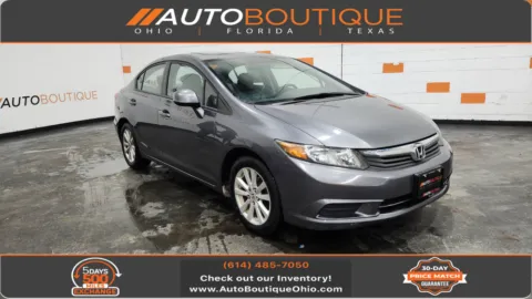 Black 2012 Honda Civic Sdn EX-L for sale in Columbus, OH