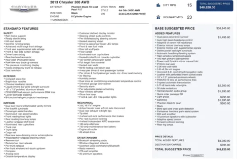 Photos of 2013 Chrysler 300 C for sale in Columbus, OH at Auto Boutique Ohio