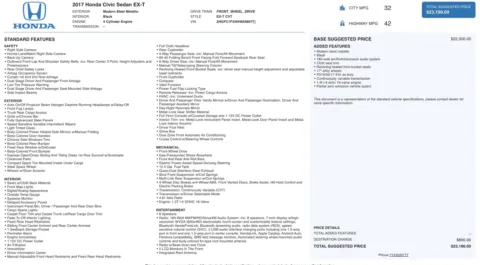 Photos of 2017 Honda Civic Sedan EX-T for sale in Columbus, OH at Auto Boutique Ohio