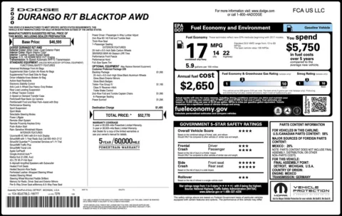 Photos of 2020 Dodge Durango R/T for sale in Columbus, OH at Auto Boutique Ohio