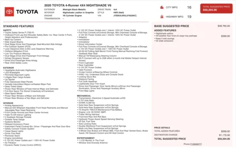 More photos of 2020 Toyota 4Runner Nightshade at Auto Boutique Ohio, OH