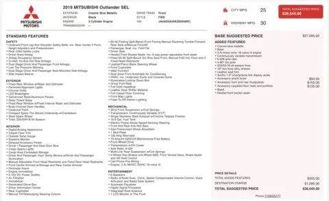 More photos of 2019 Mitsubishi Outlander SEL at Auto Boutique Ohio, OH